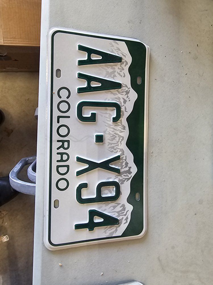Colorado License Plate - AAG-X94 - Collectible Auto Memorabilia