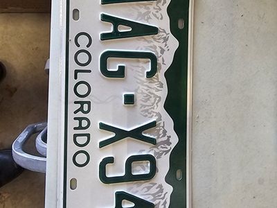 Colorado License Plate - AAG-X94 - Collectible Auto Memorabilia