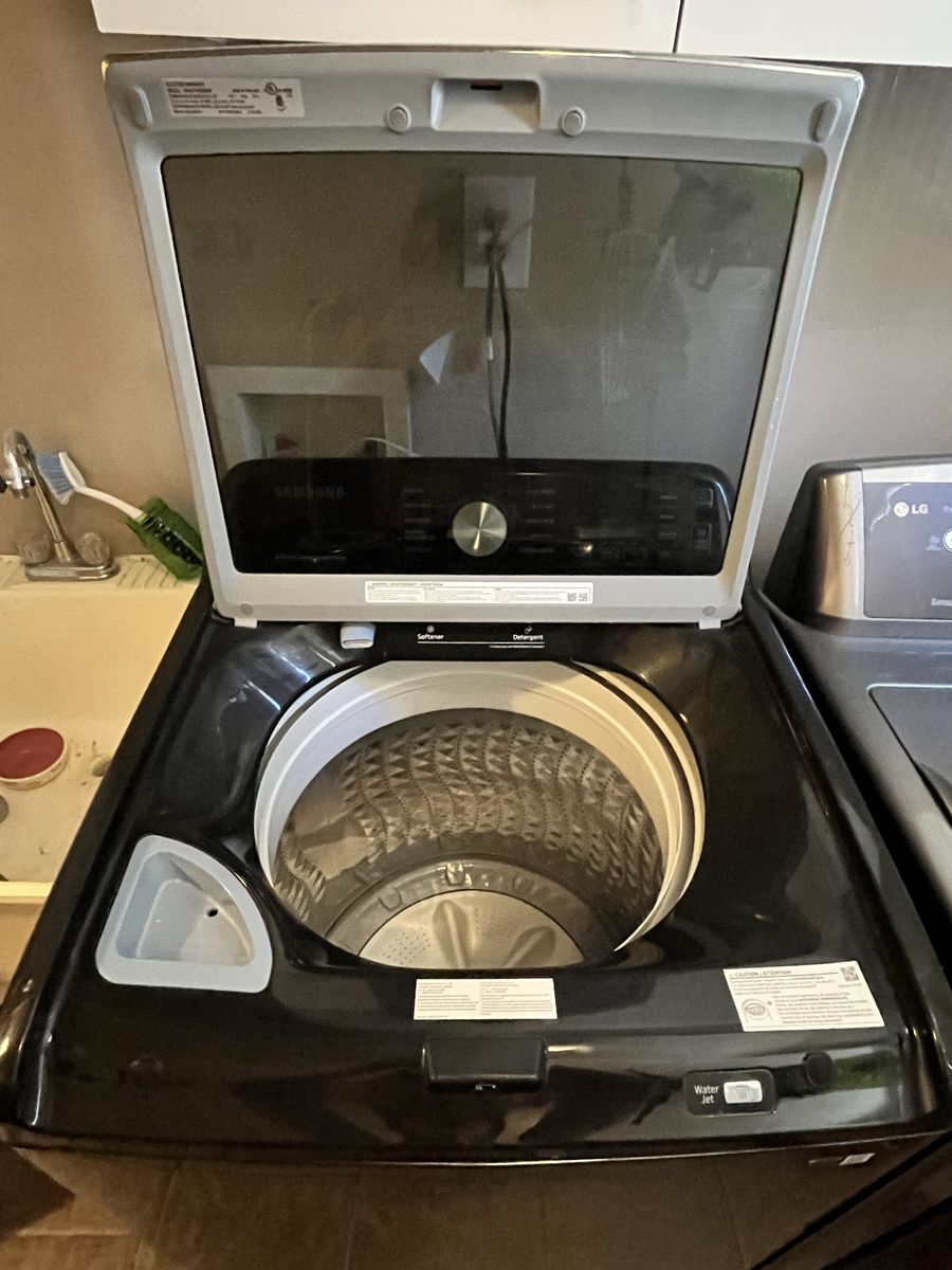Samsung Smart Top Load Washing Machine - Black - Electric