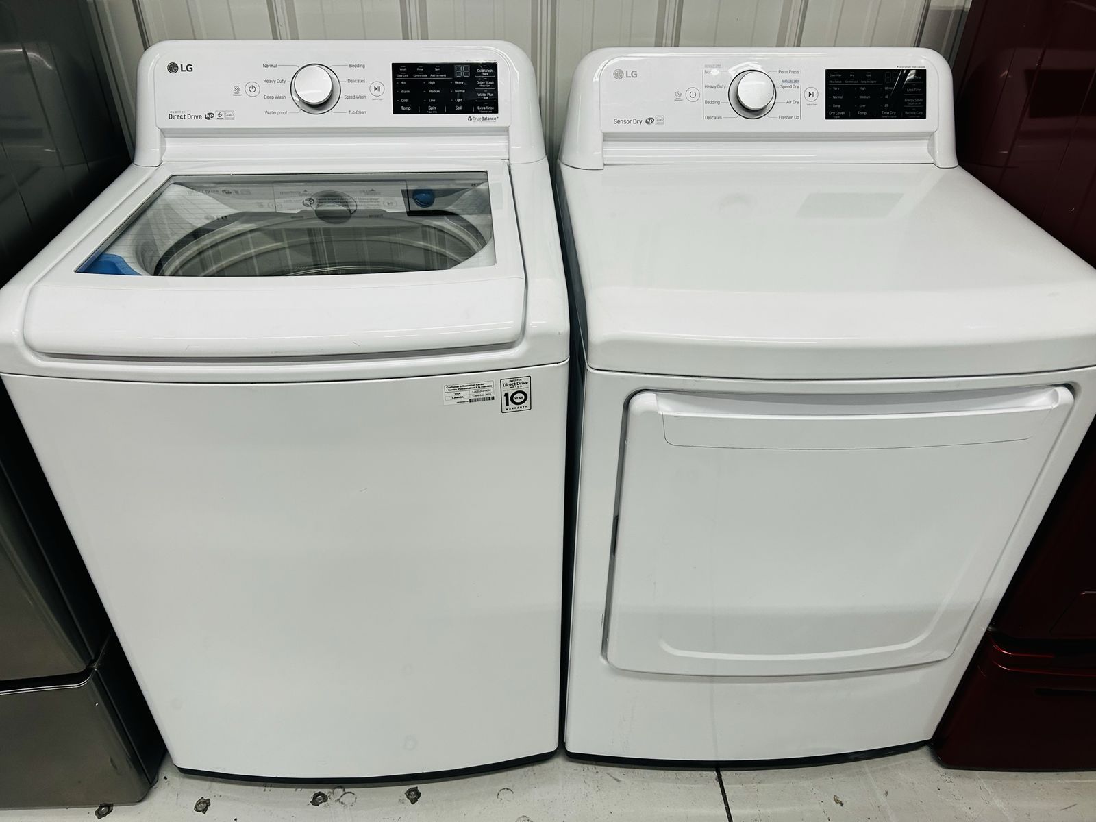 Lg Electric Top Load Set