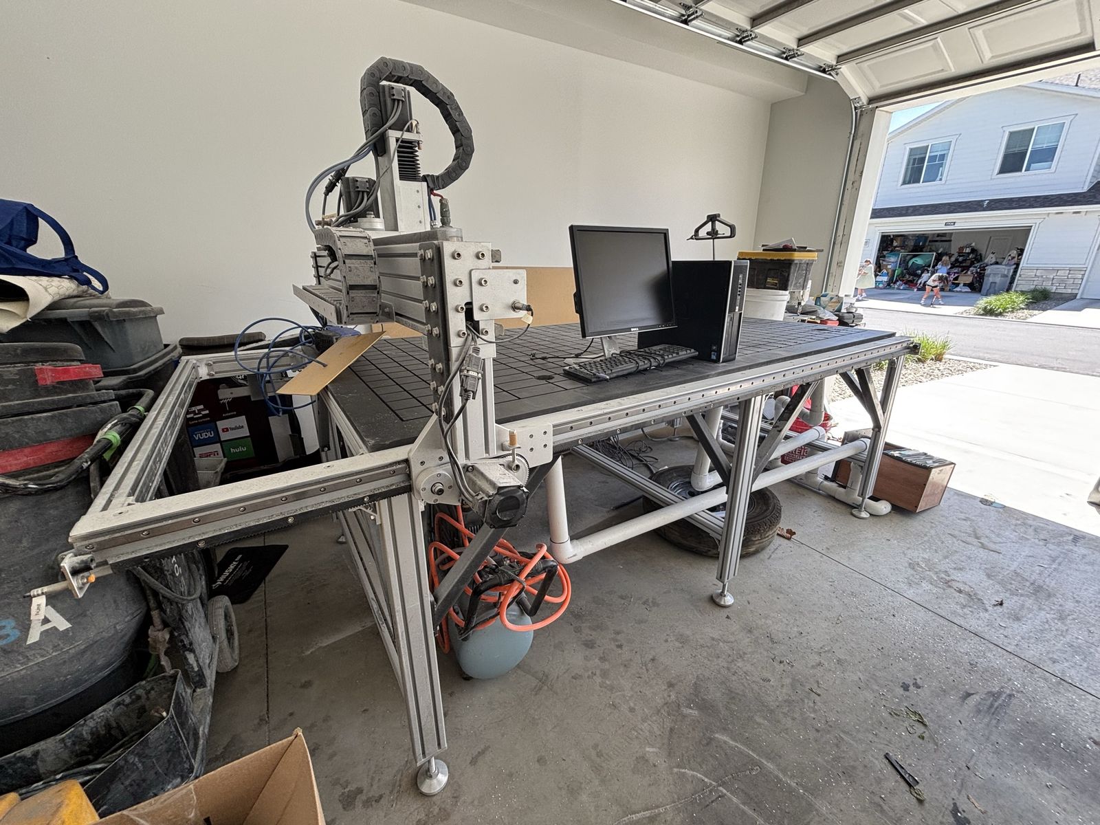 Materilized CNC Router, Aluminum Framed 4’x8’