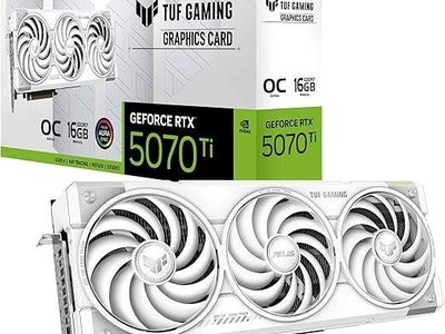 ASUS TUF Gaming NVIDIA GeForce RTX 5070 Ti 16GB GDDR7 White OC Edition Graphics Card