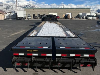 40' Big Tex Gooseneck Hotshot Trailer Deckover with Monster Ramps