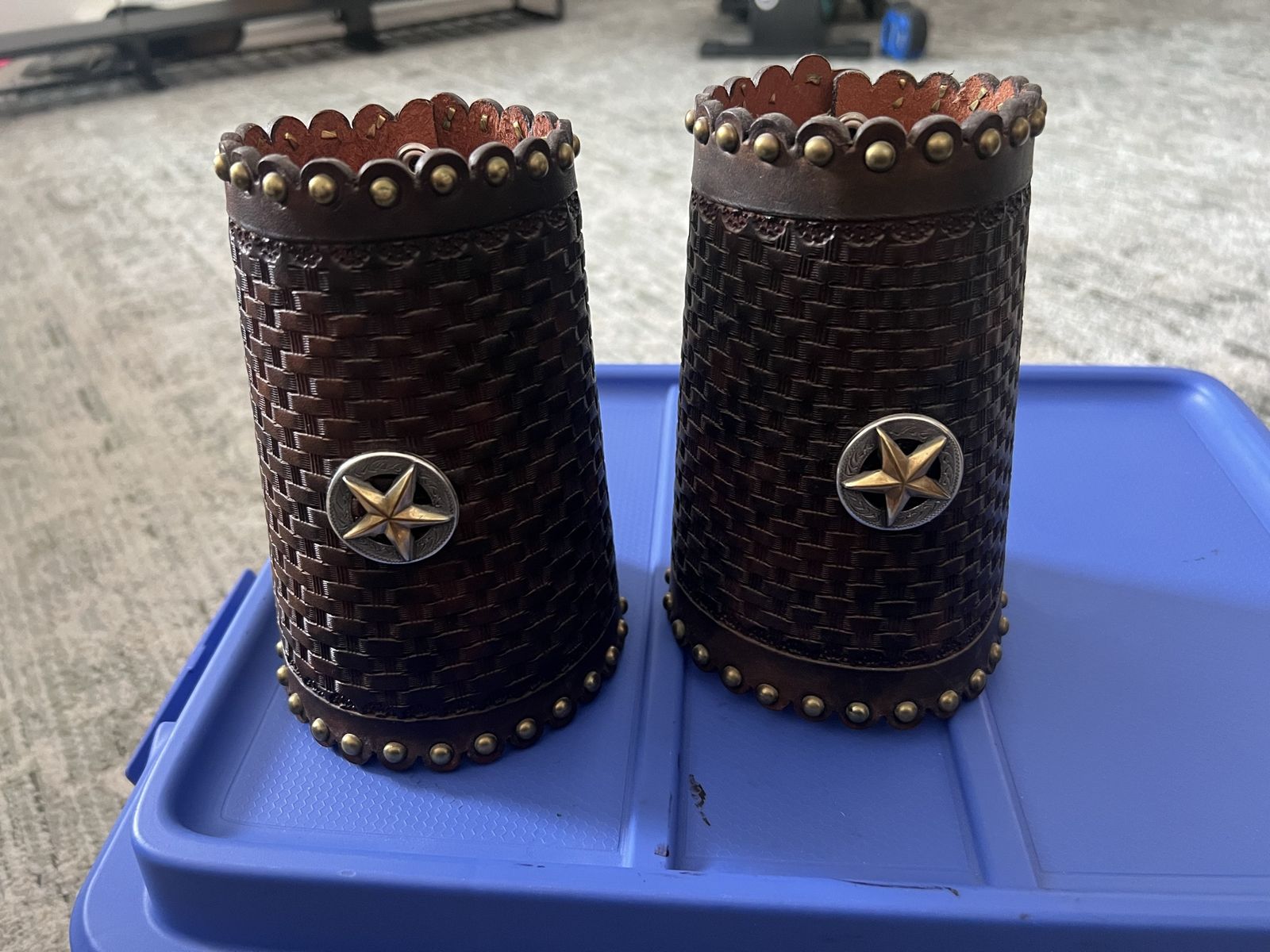 Leather Wrist Cuffs