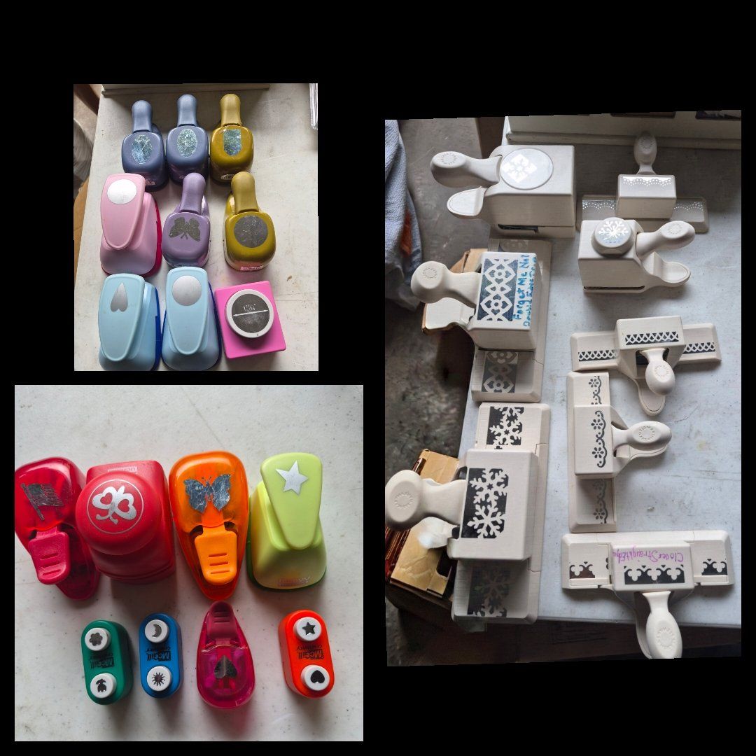 Assorted Craft Paper Punches Lot Martha Stewart McGill Shapes Edges
