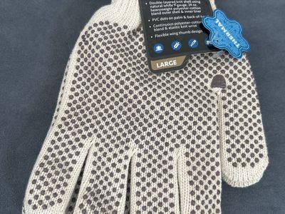 Kinco Lined String Knit Work Gloves with PVC Dots Size Large