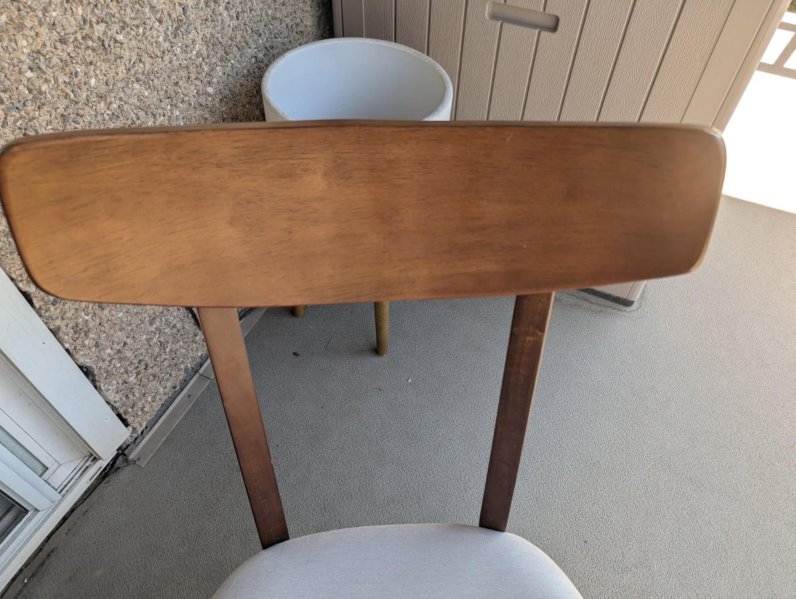 Walnut Upholstered Chair