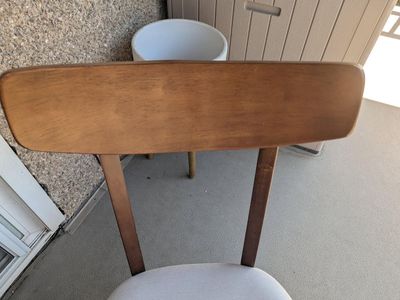 Walnut Upholstered Chair