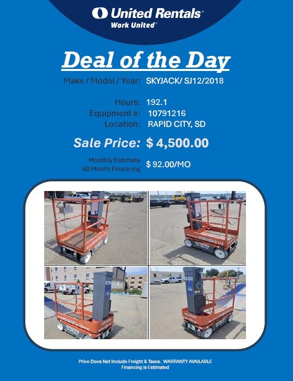 Scissor lift 1230 Skyjack $ 4500