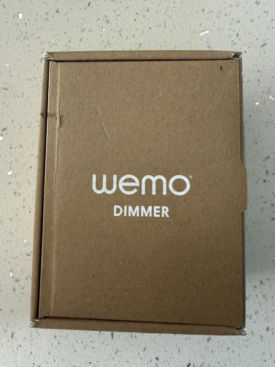 WEMO wifi light dimmer