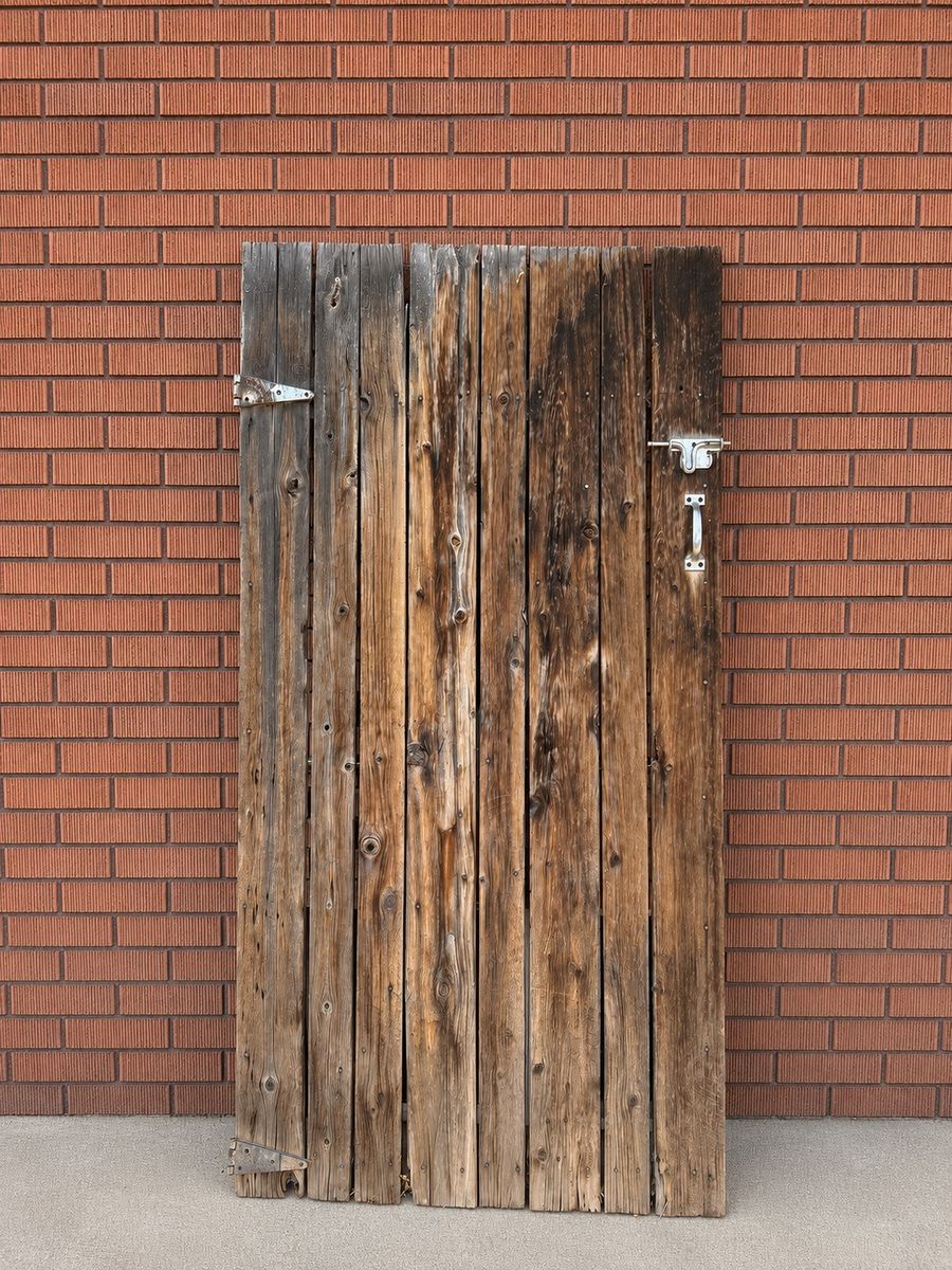 Authentic Weathered Wooden Garden Gate – Rustic Farmhouse Décor