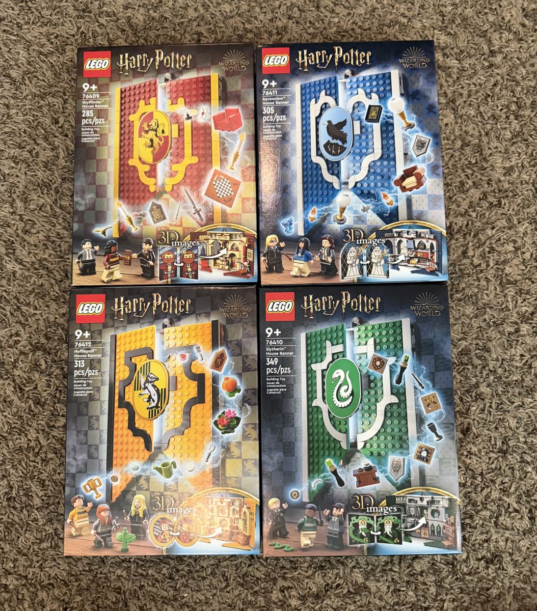 Lego Harry Potter House Banners