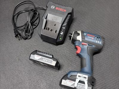 Bosch 18V Cordless Impact Driver Kit with 2 Batteries and Charger