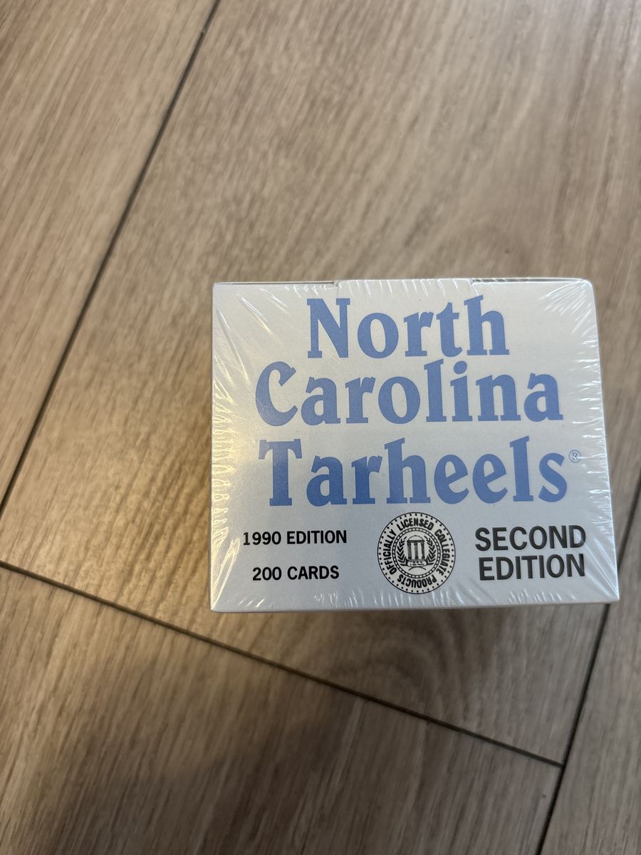 North Carolina Tarheels 1990 Edition Second Edition 200 Cards - Factory Sealed