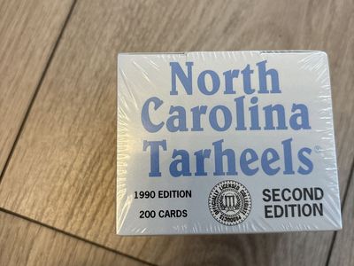 North Carolina Tarheels 1990 Edition Second Edition 200 Cards - Factory Sealed