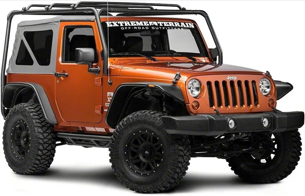 Barricade jeep jk roof rack for tent.