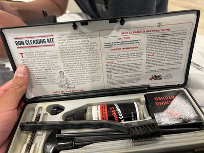 Old gun cleaning kit