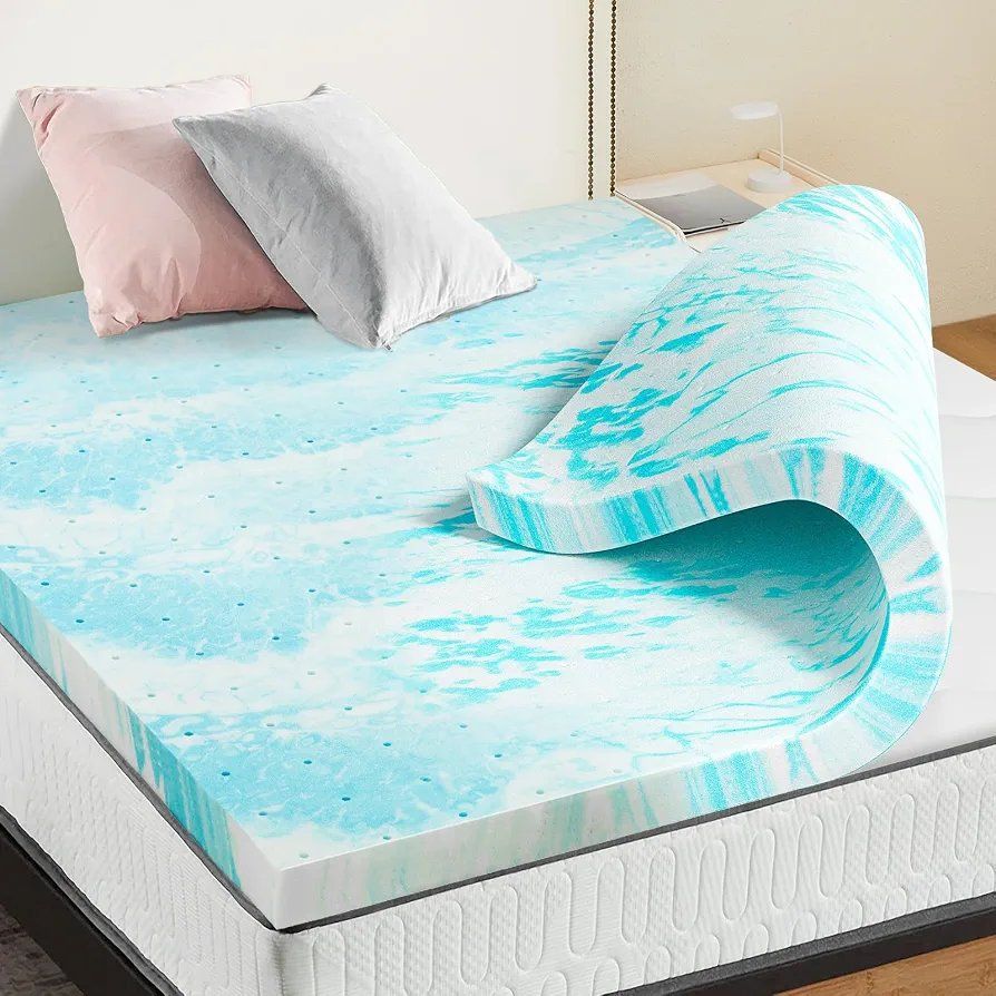 2" Queen Gel Memory Foam Mattress Topper Slow Rebound Pressure Relief