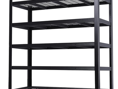 Garage Shelving Double Layer Column Garage Shelves, Adjustable Metal Shelving Commercial Grade