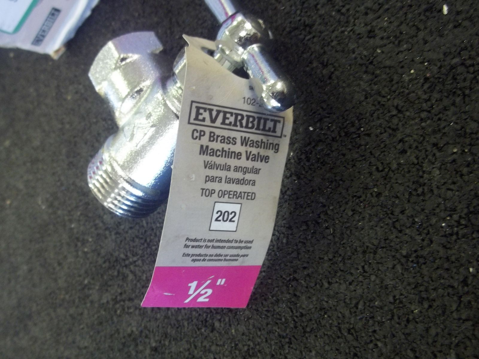 Everbilt CP Brass Washing Machine Valve 1/2"