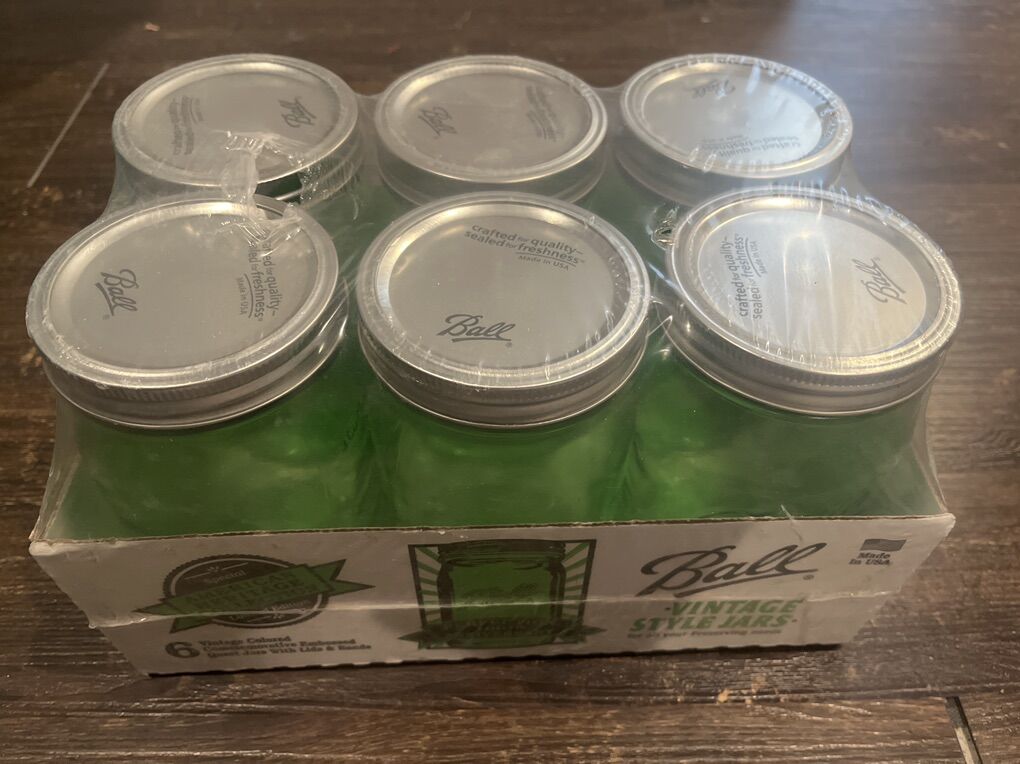 New Ball 6pk American Heritage Collection Jars