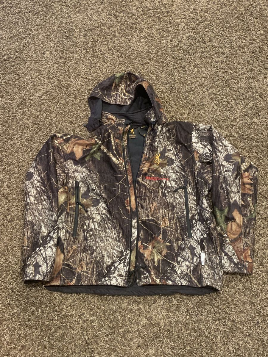 Browning Adrenaline Camo Hooded Hunting Jacket Size XL