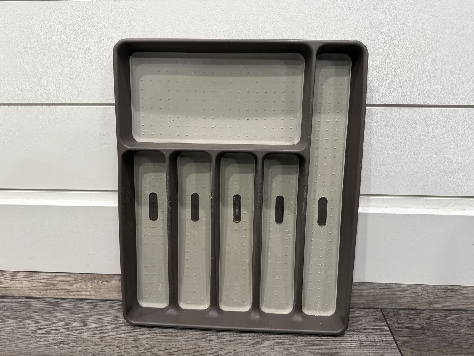 10 Made Smart Drawer Organizers (Taupe/Gray) + 3 Brightroom drawer organizers (Gray)