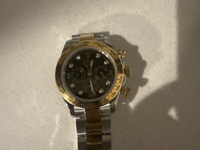 Fake Rolex Cosmograph Daytona Two-Tone Gold & Stainless Steel Chronograph Watch