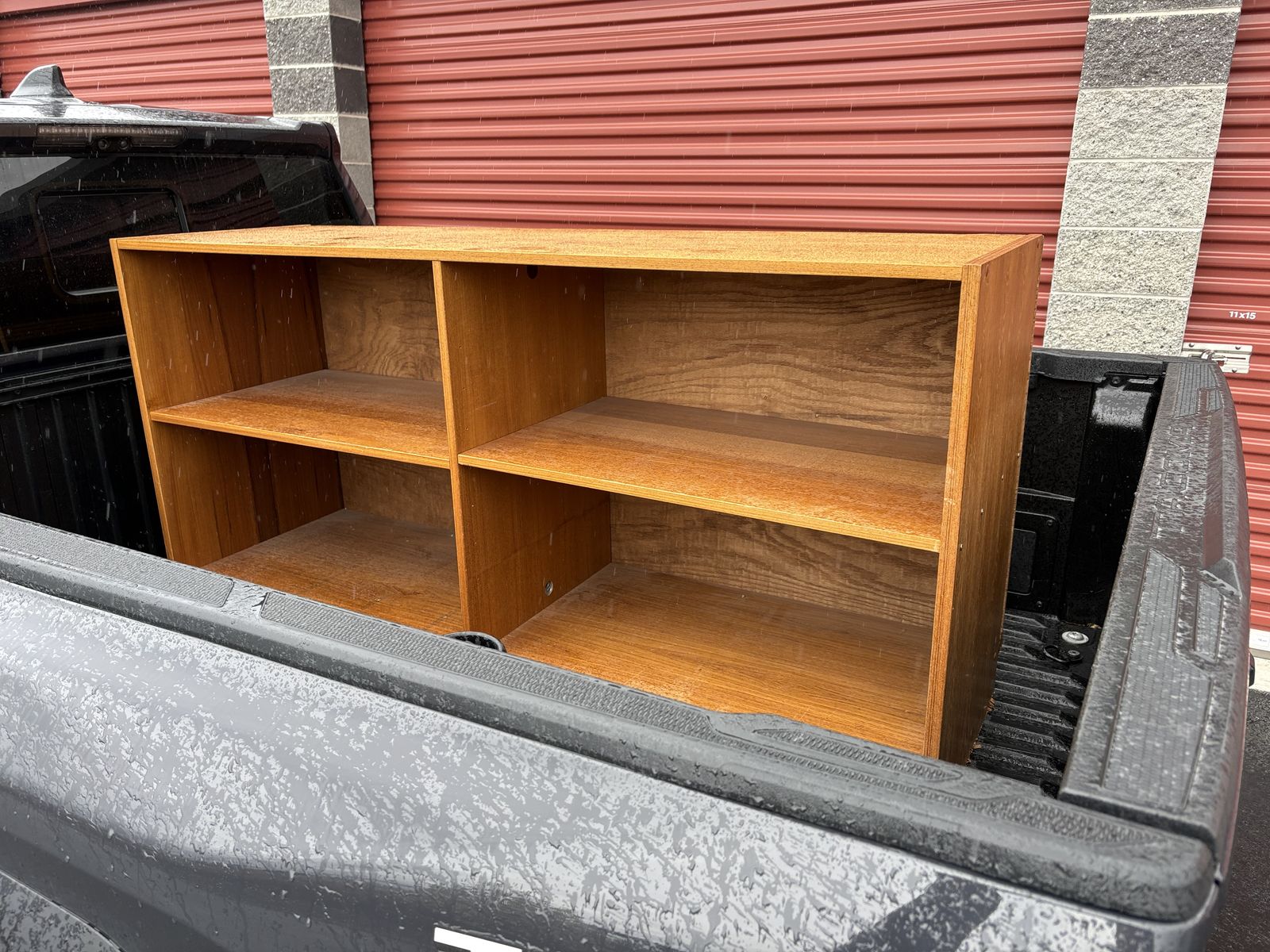 Vintage Danish teak Mid Century Modern entertainment center, shelves, bookshelf, shelving MCM