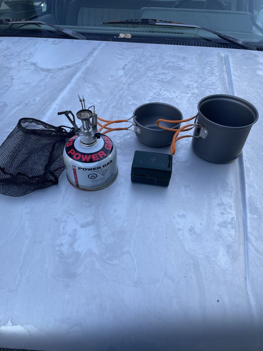 Ultra lite backpacking stove kit