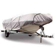 Budge B-1201-X2 1200 Denier V-Hull 14' to 16' Long Fishing Boat Cover #89865