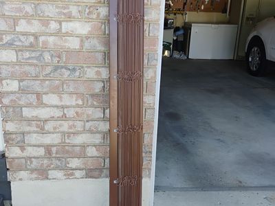 64" brown 2 inch wood slats window blinds