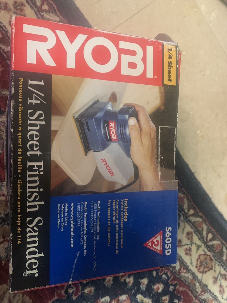 Ryobi 2/4 Shert Finish Samdet Model S605D8