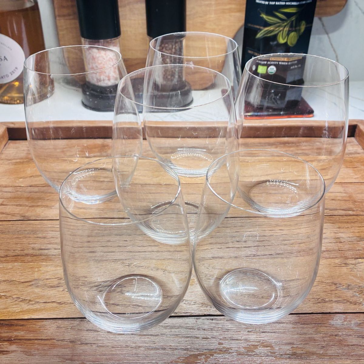Riedel Wine Tumblers Stemless Clear Wine Glasses - Set of 4 Set of 2
