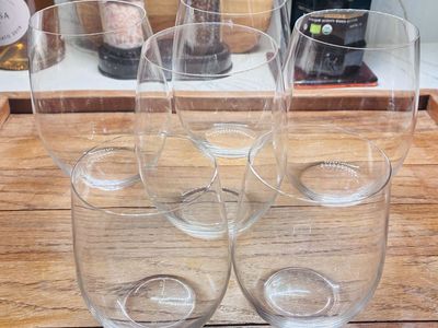 Riedel Wine Tumblers Stemless Clear Wine Glasses - Set of 4 Set of 2