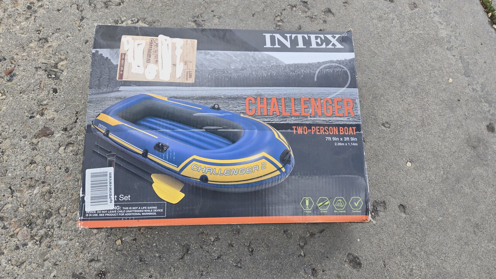 Intex Challenger 2 Inflatable Boat Set