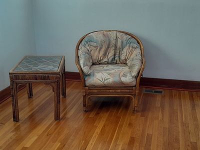 Chair and end table