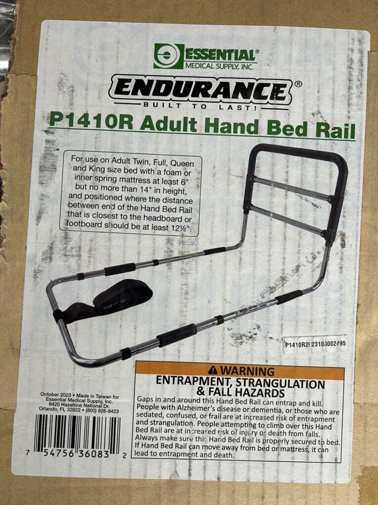 Essential Endurance P1410R Adult Hand Bed Rail