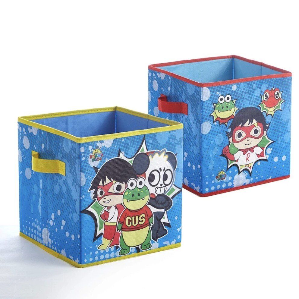 Ryan's World Collapsible Storage Bins Cube Handles