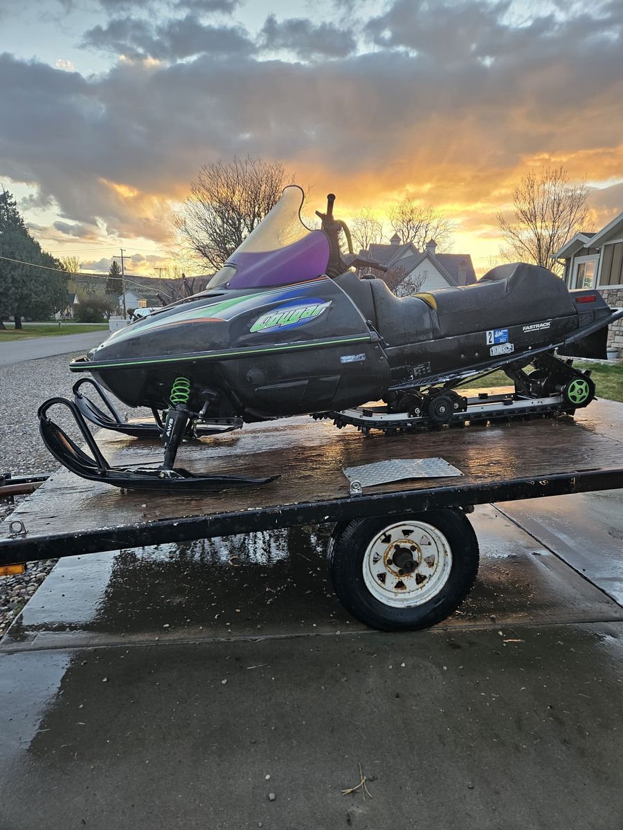 98 Artic Cat Cougar 550 and Trailer