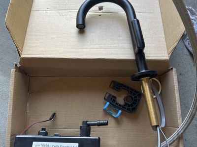 Brizo Matte Black Touch-Activated Beverage Faucet with Control Box
