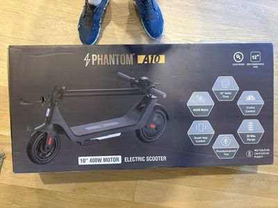 Phantom A10 Electric Scooter 400W Motor 10" Solid Tires New in Box