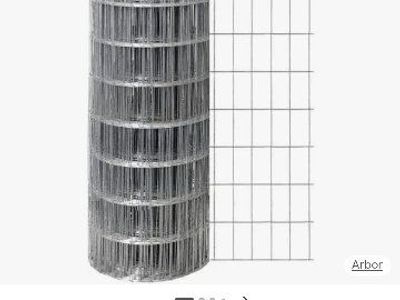 used metal mesh fence, 4 ft. by 100ish ft