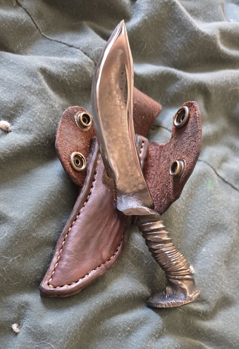 Hand Forged Railroad Spike knives