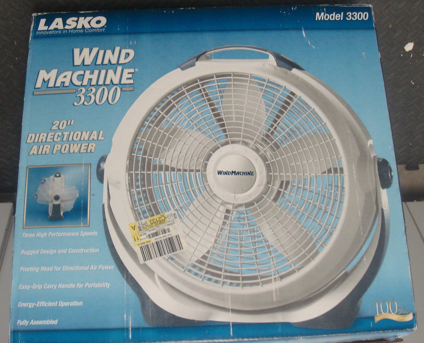 Lasko Fan in Box.  Many Features. Like New.