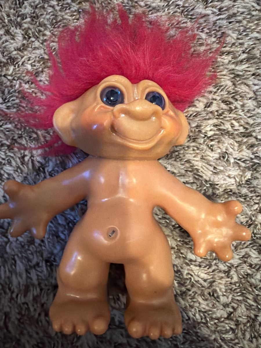 Antique Piggy Bank Troll