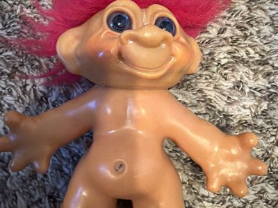 Antique Piggy Bank Troll