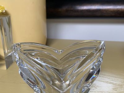 Mikasa Germany Art Deco Crystal Candle Holder