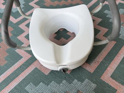Equate Elevated Toilet Seat with Padded Handles