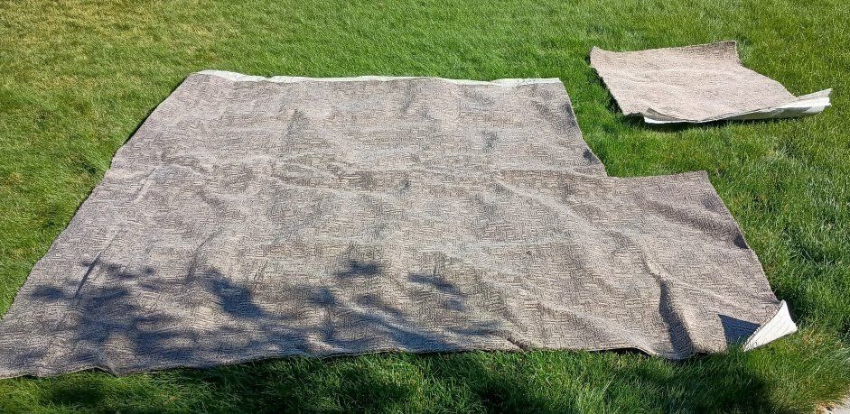 Textured Gray Carpet Remnants - Stair Runner, 47" and 97" widths